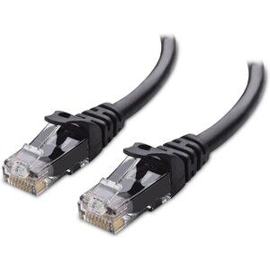 Cable Matters 10Gbps Snagless Short Cat 6 Ethernet Cable 1 ft Black NEW